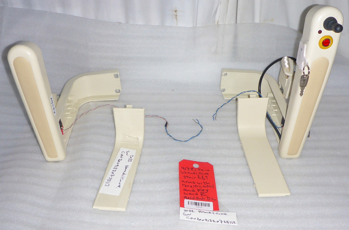 2022 HANDICARE STAIR LIFT ARM LEFT AND RIGHT WITH KEY.JOYSTICK CONTROL AND