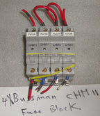 4 OF BUSSMANN CHM11 FUSE BLOCK AS PICTURES
