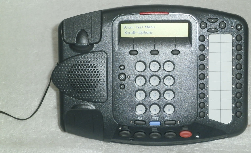 3Com 3C10402A REV DA Business Telephone & Base 655-0123-01/KB w/ Accessories