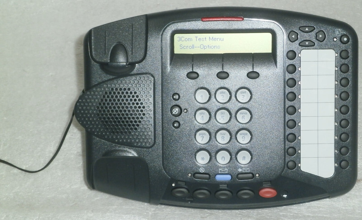 3Com 3C10402A REV DA Business Telephone & Base 655-0123-01/KB w/ Accessories