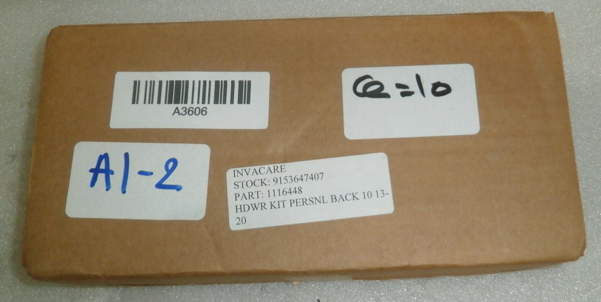 Pair of Invacare WHEELCHAIR BACK ACCESSORIES BRACKETS 1116448 for Personal Back
