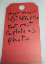 BRUNO STAIR LIFT CRE-2110 FOOTREST VERY GOOD CONDITION