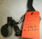 SET OF 2 QUANTUM Q6 EDGE CASTERS WITH FRAME AND ABSORBER GOOD AS PICTURES
