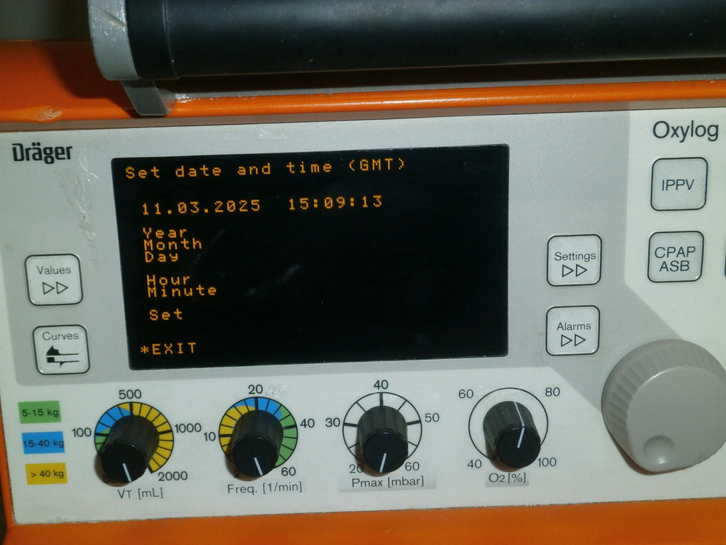 Drager Oxylog 3000 Ventilator 2M86955 - No Power Supply