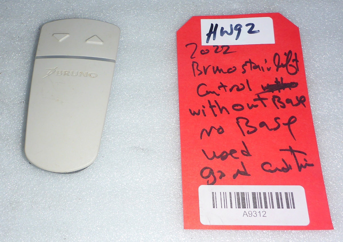 2023 BRUNO STAIR LIFT REMOTE CONTROL WITH OUT HOLDER GOOD CONDITION