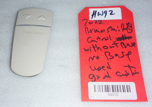 2023 BRUNO STAIR LIFT REMOTE CONTROL WITH OUT HOLDER GOOD CONDITION