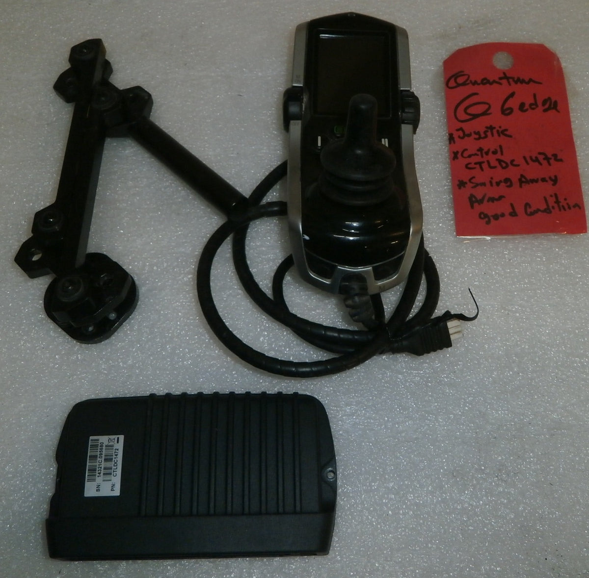 QUANTUM Q6 EDGE WHEELCHAIR JOYSTICK Q-LOGIC2 CTL123217 WITH SWING AWAY ARM AND
