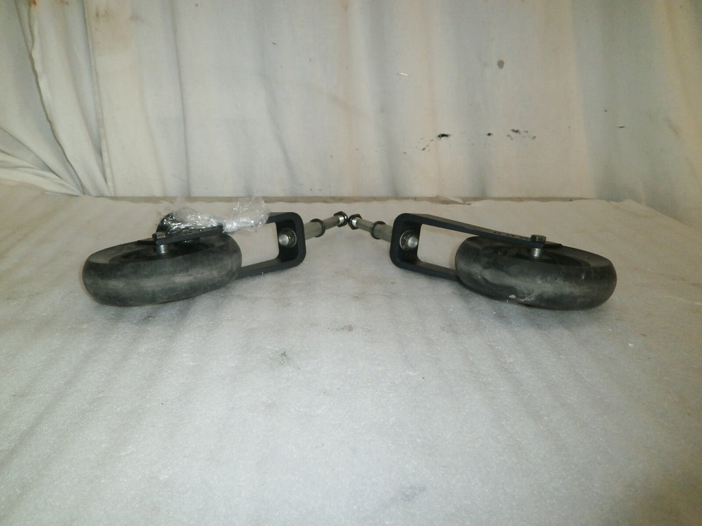 Set of 2 Quickie IRIS Casters with Forks Very Good Condition