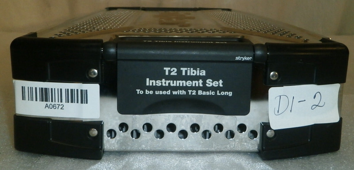 STRYKER T2 Tibia Instrument System Set To be Used With T2 Basic Long