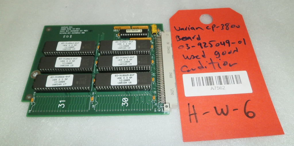 VARIAN CP-3800 BOARD 03-925049-01 USED GOOD CONDITION