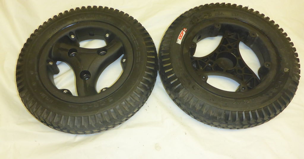 A7137 QUICKIE QM 710 WHEELCHAIR WHEELS PRIMO 3.00-8 SOLID AS PHOTO V GOOD COND