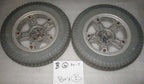 LOT OF 2 PRIMO POWERTRAX WHEEL 3.00-8 SOLID FAIR CONDITION