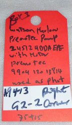 WATSON MARLOW PREMOTEC PUMP 950312 WITH MOTOR PREMOTEC 9904 120 13814