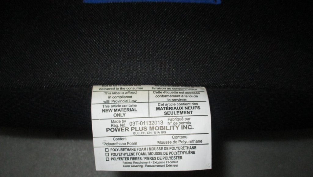 Power Plus Mobility Cushion back 17x18 INCH with Accessories VERY GOOD CONDITION