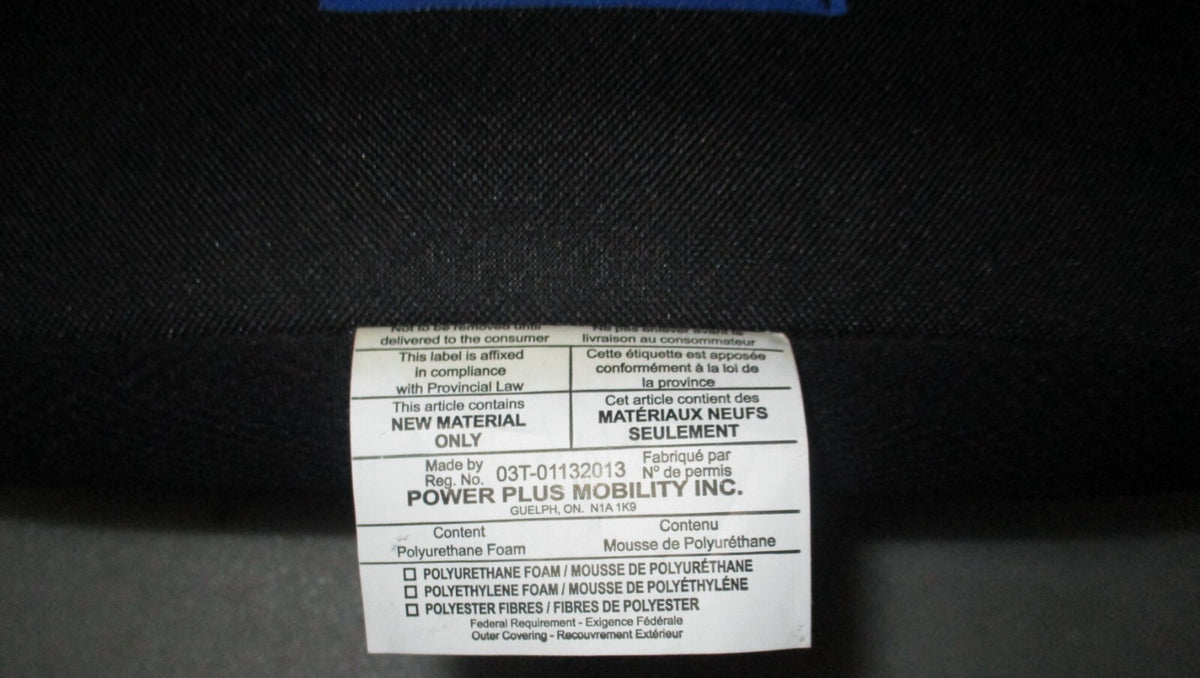 Power Plus Mobility Cushion back 17x18 INCH with Accessories VERY GOOD CONDITION