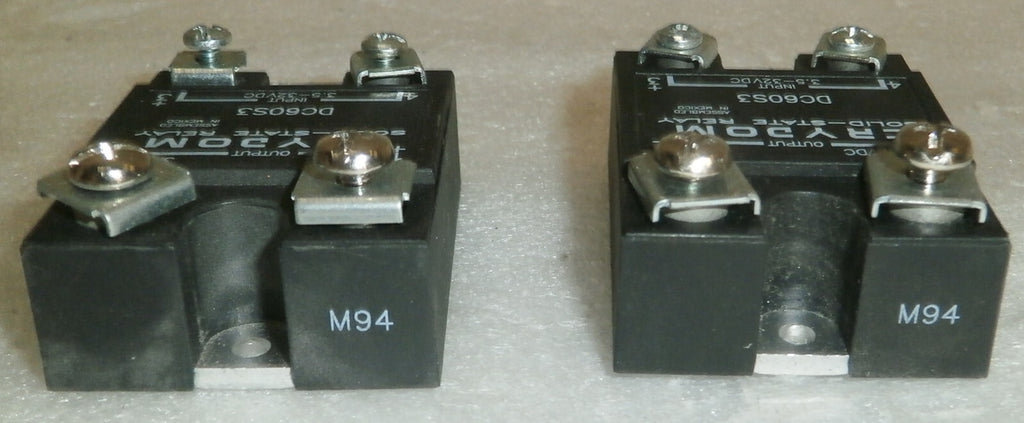 Lot of 2 CRYDOM DC60S3 3.5-32VDC Control, 3A 60VDC Load, Solid State Relay
