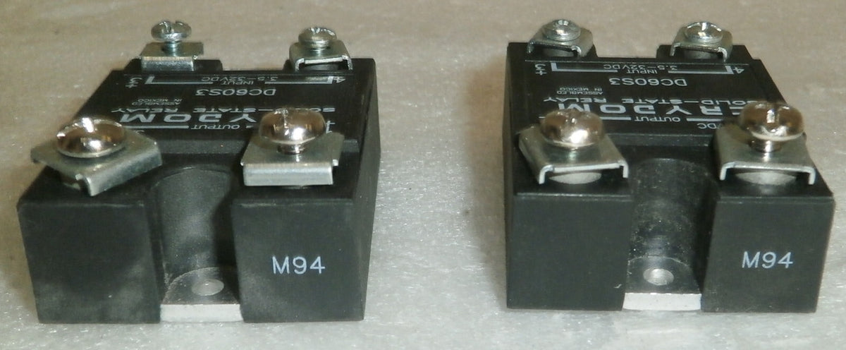 Lot of 2 CRYDOM DC60S3 3.5-32VDC Control, 3A 60VDC Load, Solid State Relay
