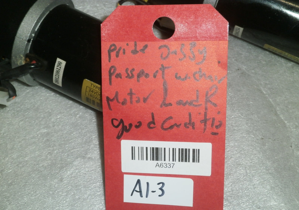 LOT OF 2 PRIDE PASSPORT WHEELCHAIR MOTORS LEFT & RIGHT MOT1805579 MOT1805580