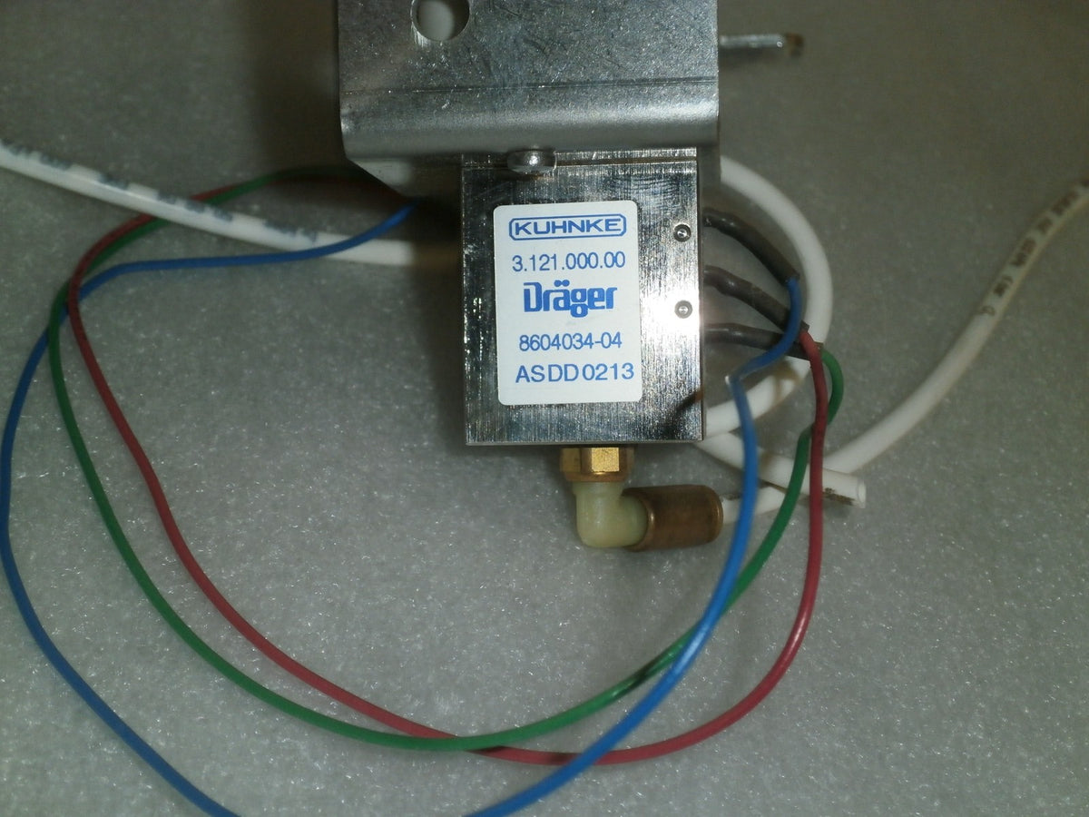 ELECTROMAGNETIC FLOW CONTROL VALVE DRAEGER 3.121.000.00 FROM MACHINE 8603800-77