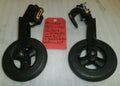 Lot of 2 Quickie QX Wheelchair Casters Size 5.5" w/ Forks Bolts Good Condition