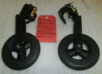 Lot of 2 Quickie QX Wheelchair Casters Size 5.5" w/ Forks Bolts Good Condition