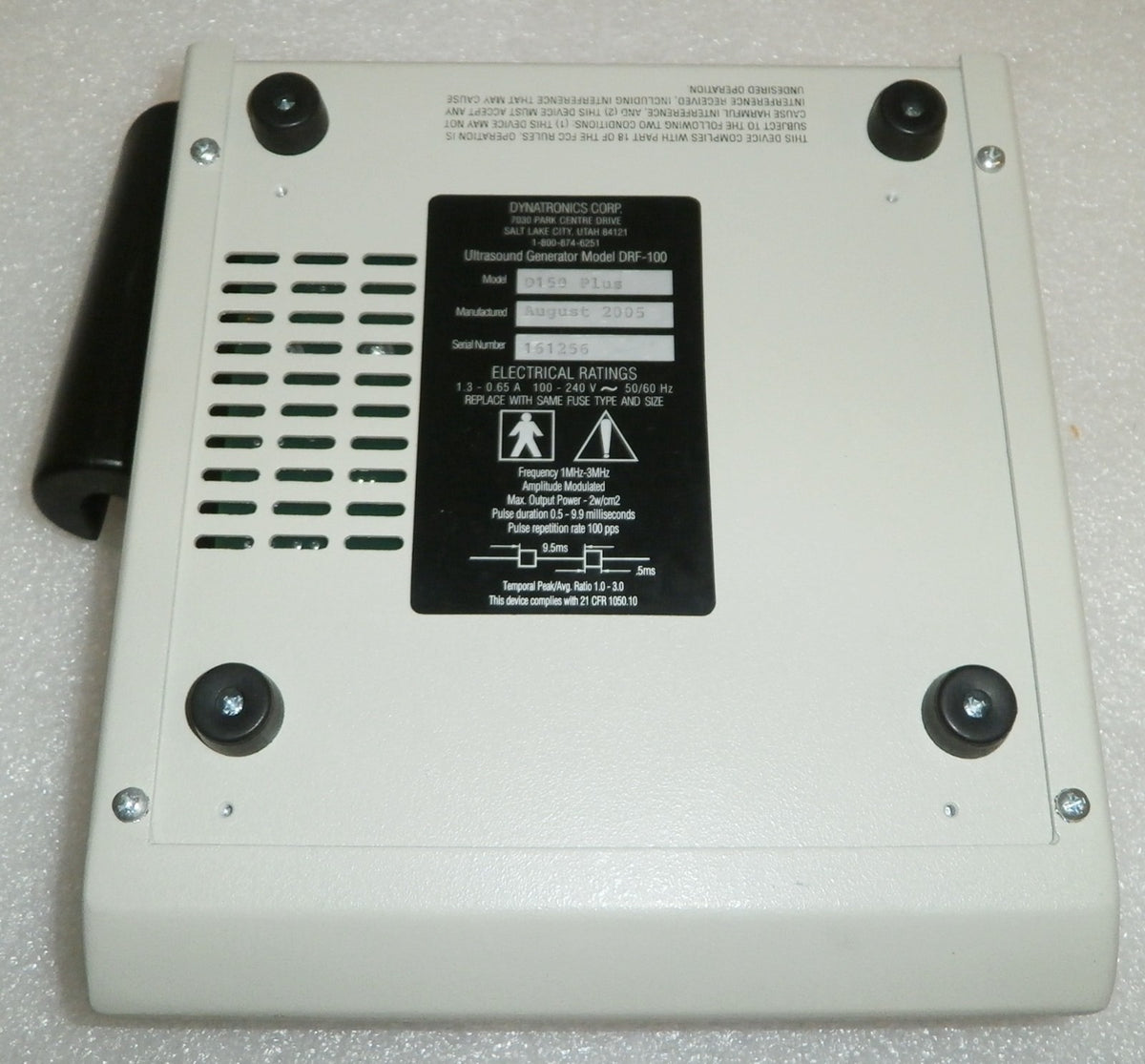 Dynatronics Dynatron 150 Plus Ultrasound Generator DRF-100 D150 (no probe)