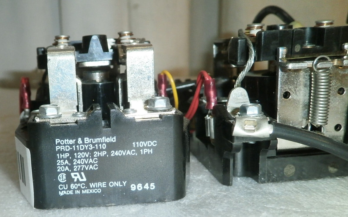 Lot of 3 Potter & Brumfield PRD-11DY3-110 of GE AMX 4 X-ray Used Good Condition