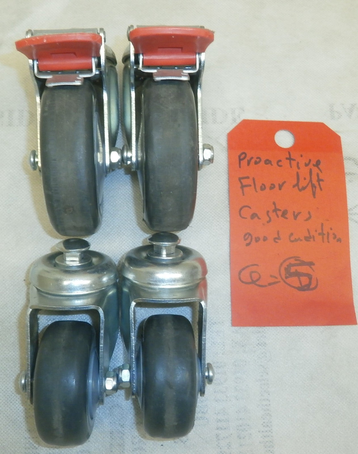 LOT 4 OF Proactive Protekt Bestcare Bestlift 400EF PL400EF CASTERS