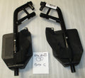 SET OF WHEELCHAIR FOOT REST GOOD CONDITION WITH MOUNT PLATES DIMENSION AS PHOTO