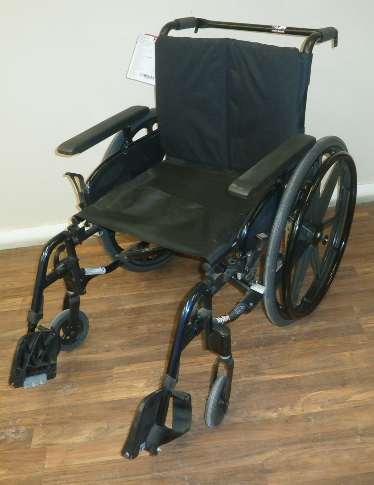 20 INCH INVACARE ATO MYON FOLDING WHEELCHAIR P/N 1193301 GOOD CONDITION