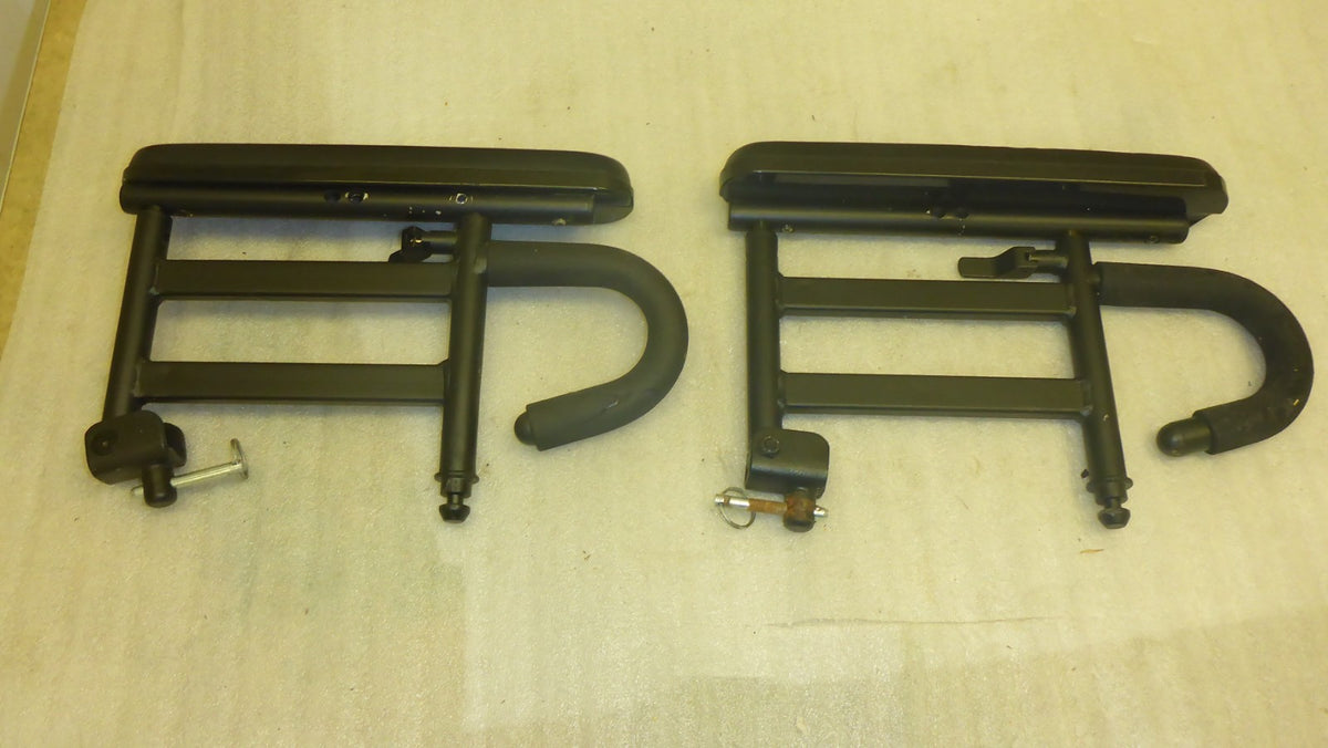QUANTUM 6000Z WHEELCHAIR ARM REST AND SUPPORTS USED GOOD CONDITION AS PHOTO