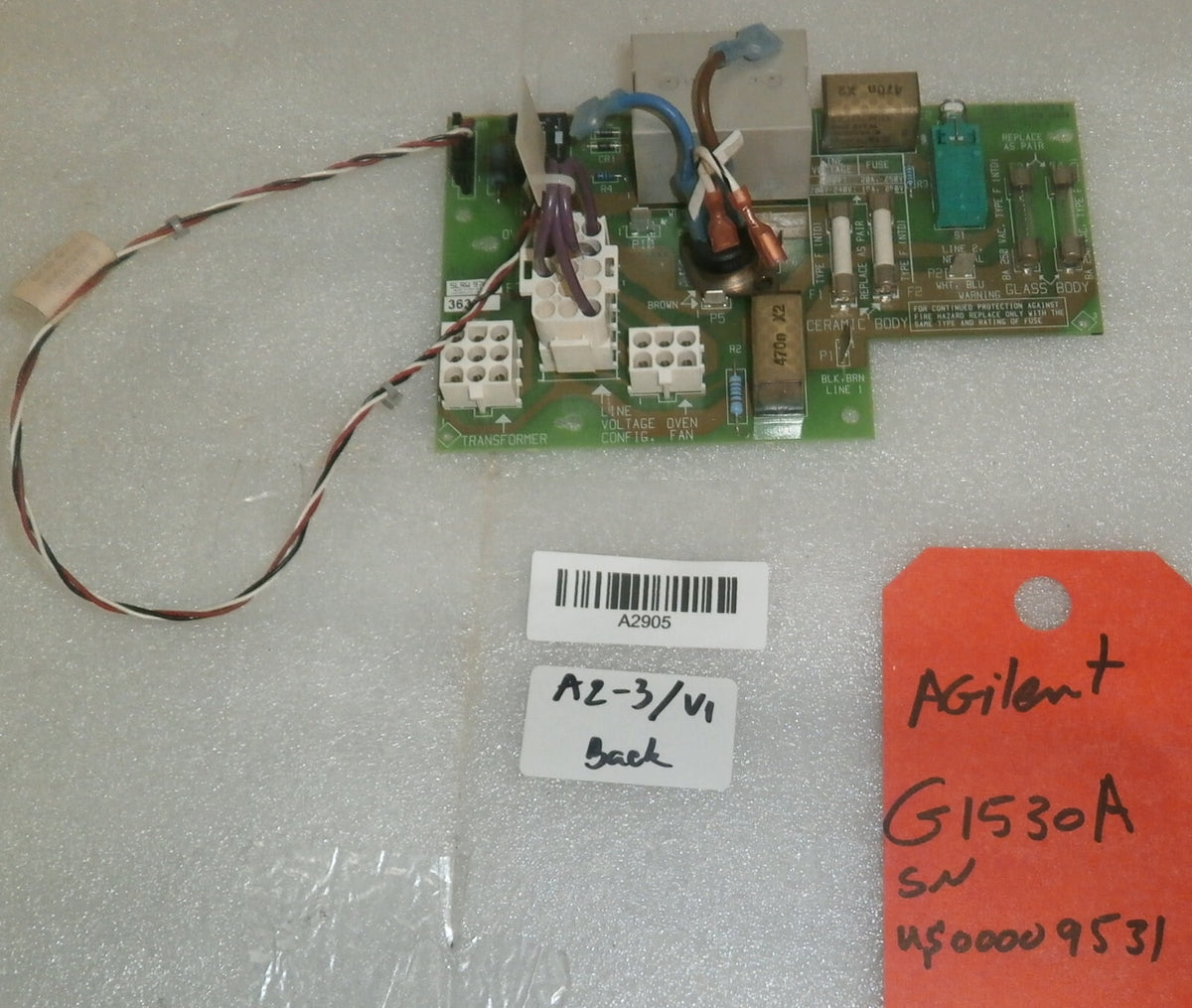 Agilent HP 6890A 6890 GC Power Supply Board G1530-60730 G1530-60050 240V FROM AG