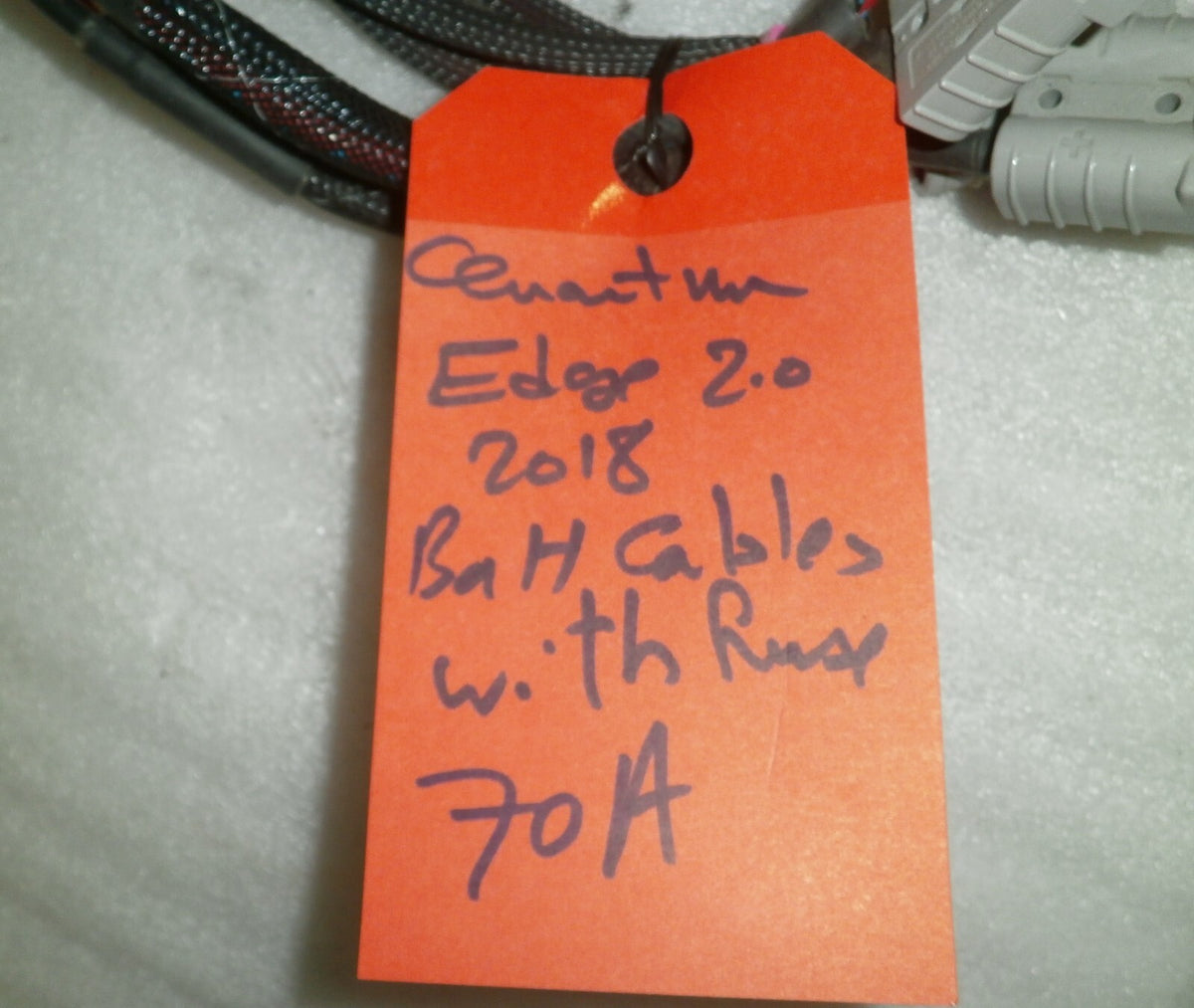 Battery Cables with Fuse 70A for Quantum Edge 2.0 Model 2018