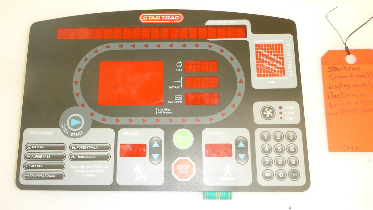 STAR TRAC TREAD MILL MAIN DISPLAY CONSOL USED GOOD CONDITION