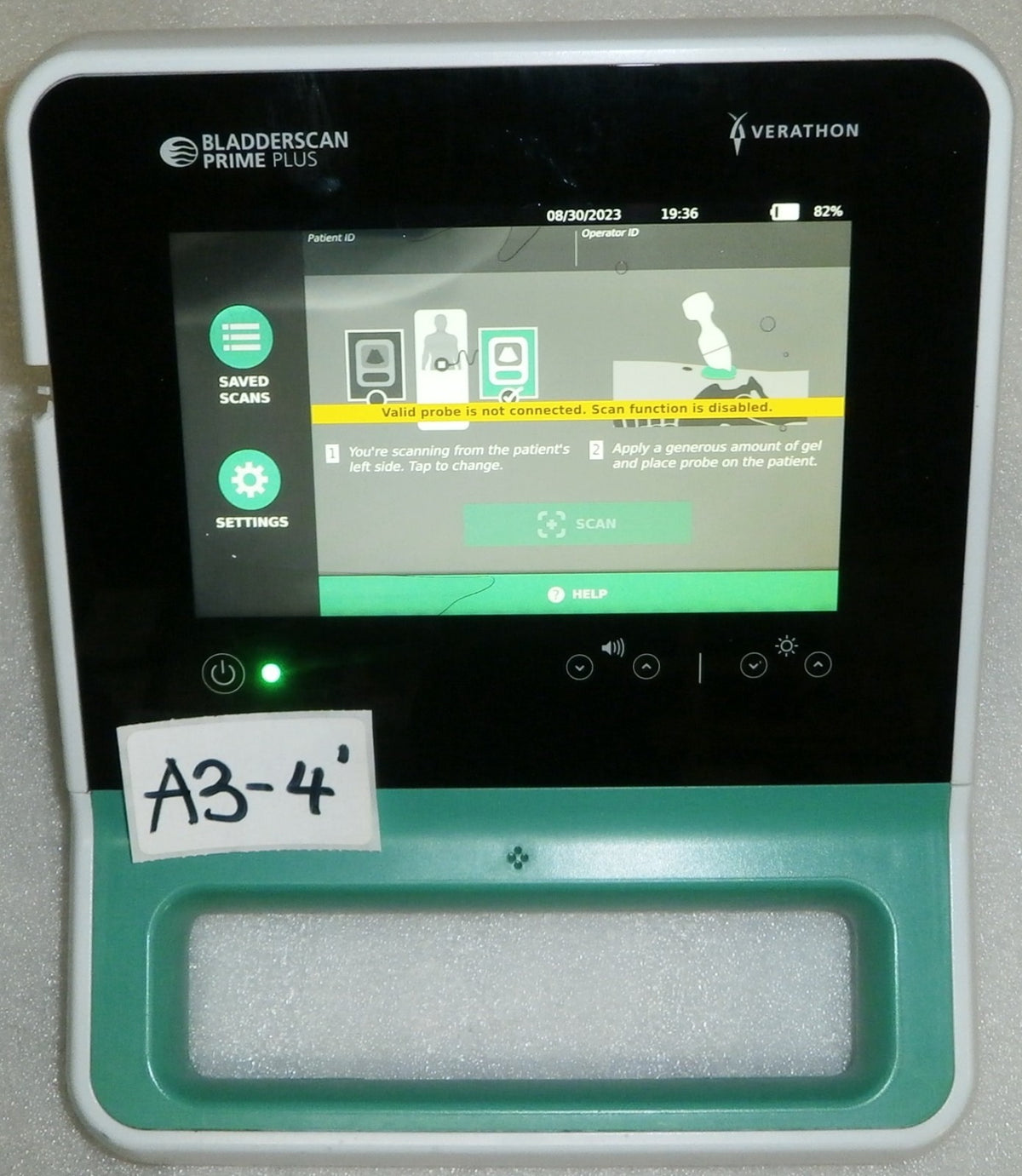 Verathon BladderScan Prime Plus Scanner 0570-0346