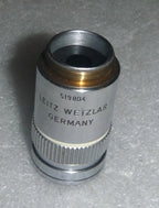 LEITZ WETZLAR GERMANY 519804/ 160/0.17 EF 100/1.25 OEL MICROSCOPE OBJECTIVE