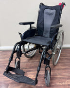 15" INVACARE ATO MYON FOLDING WHEELCHAIR 19HM009003 WITH SINGLE HAND DRIVE