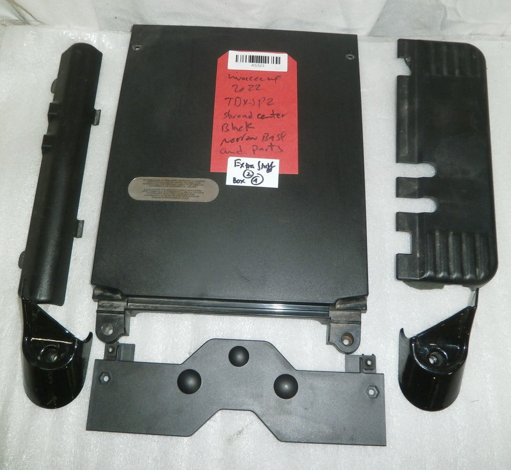 SET OF SHROUD CENTER BLACK BASE AND PARTS FOR INVACARE 2022 TDX-SPII WHEELCHAIR