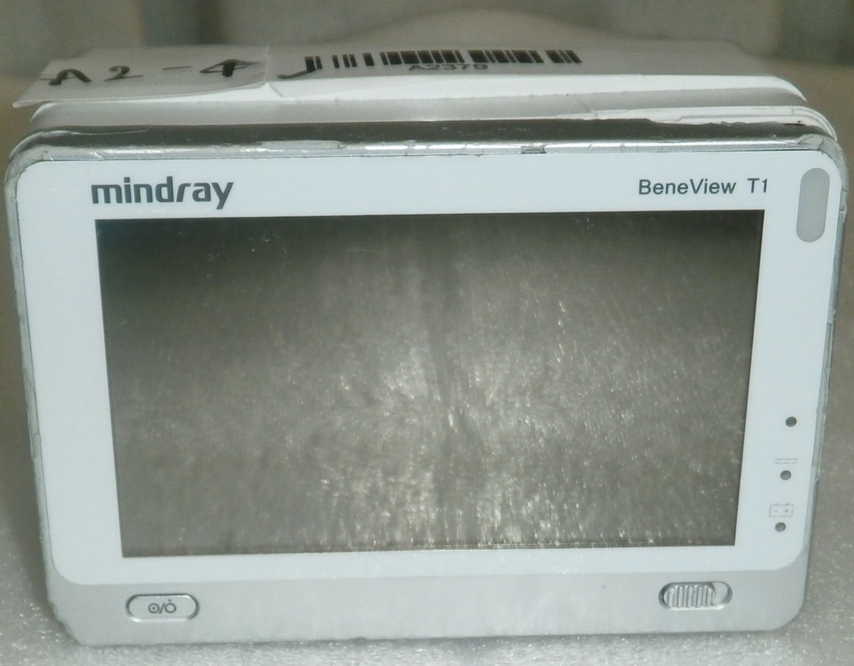 Mindray BeneView T1 Monitor w/ Masimo SPO2, NBP Cuff, 3 Lead ECG and 1 Battery