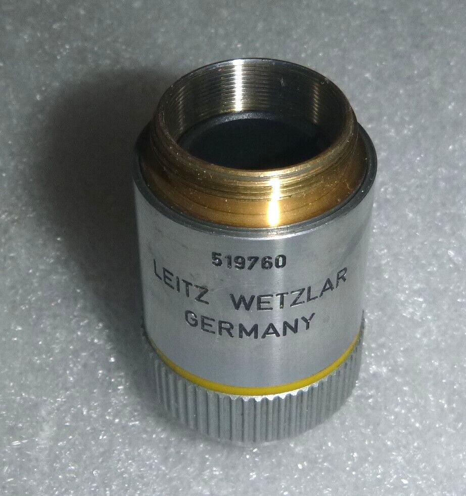 Microscope lens Leitz Wetzlar Germany 519760 160/- EF 10/0.25