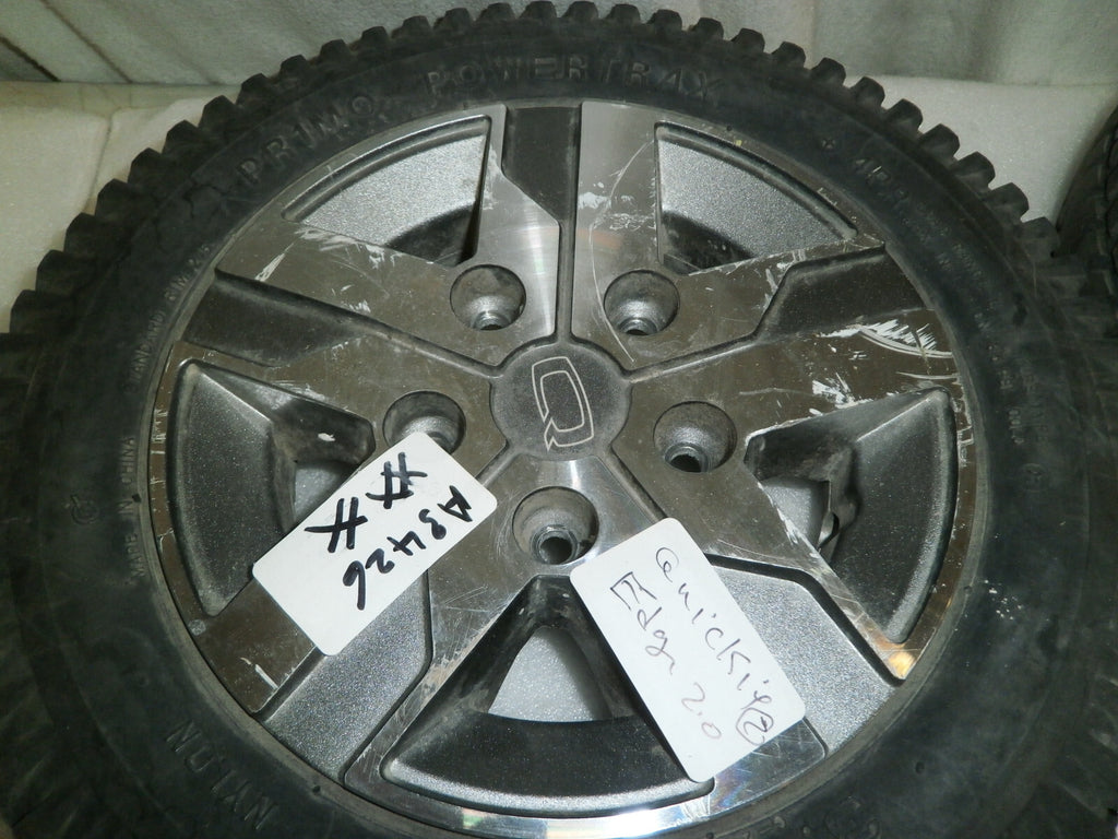 LOT OF 2 PRIMO POWERTRAX WHEELS 3.00-8 SOLID FAIR CONDITION