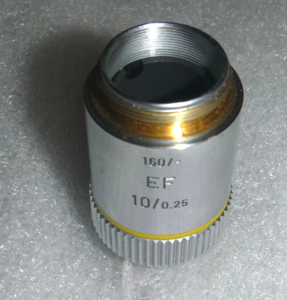 Microscope lens Leitz Wetzlar Germany 519760 160/- EF 10/0.25