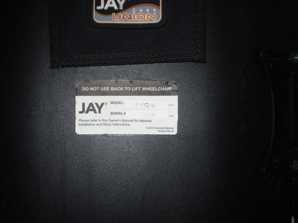 Wheelchair Back Jay Union CA30811 Height 20" (17"-19" armchair) With Accessories