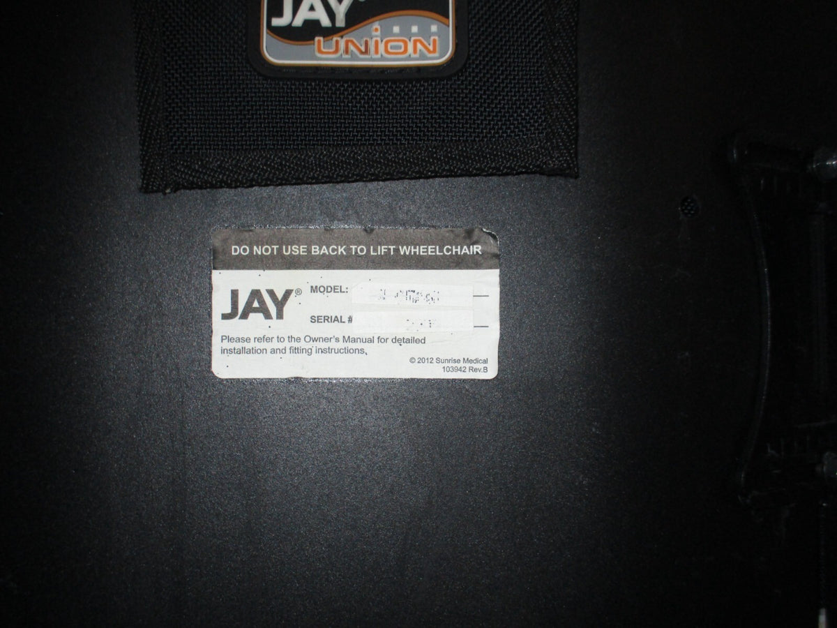 Wheelchair Back Jay Union CA30811 Height 20" (17"-19" armchair) With Accessories