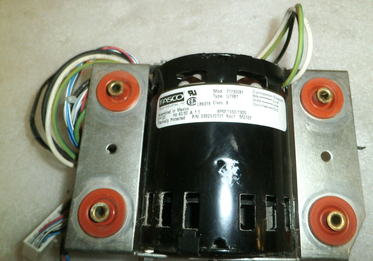 VARIAN CP3800 MOTOR MODEL 71730081-TYPE U73B1, AIR GATE CONTROL MOTOR AND PARTS