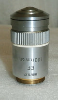 LEITZ 519804/ EF 100X/1.25 OEL 160/0.17 MICROSCOPE OBJECTIVE A0486