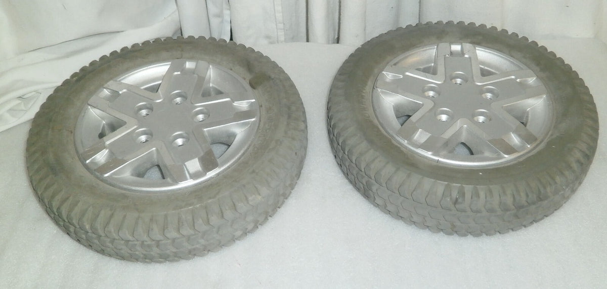 LOT OF 2 QUANTUM Q6 EDGE WHEELS 3.00-8 SOLID GOOD CONDITION