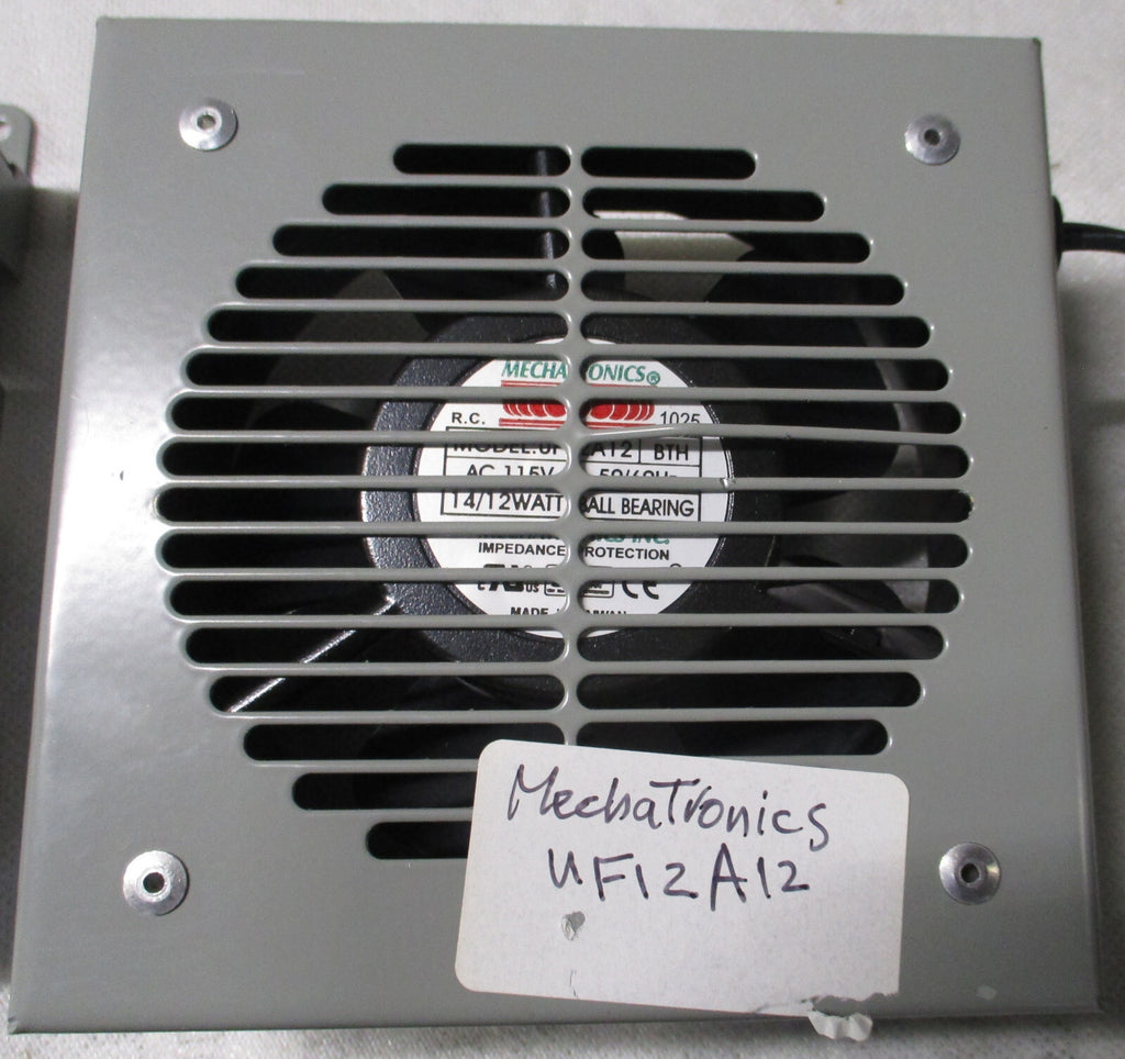 3 OF MECHATRONICS UF12A12 15V 5060HZ 12WATT ALUMINUM FRAME COOLING FAN U3S USED