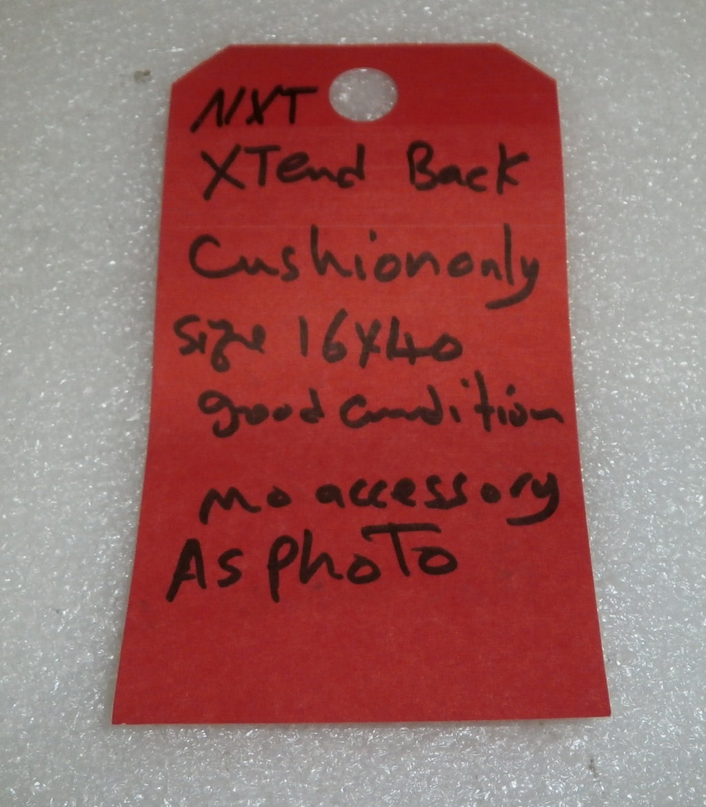 NXT XTEND BACK CUSHION ONLY 16X40 GOOD CONDITION No Metal/Plastic Backing