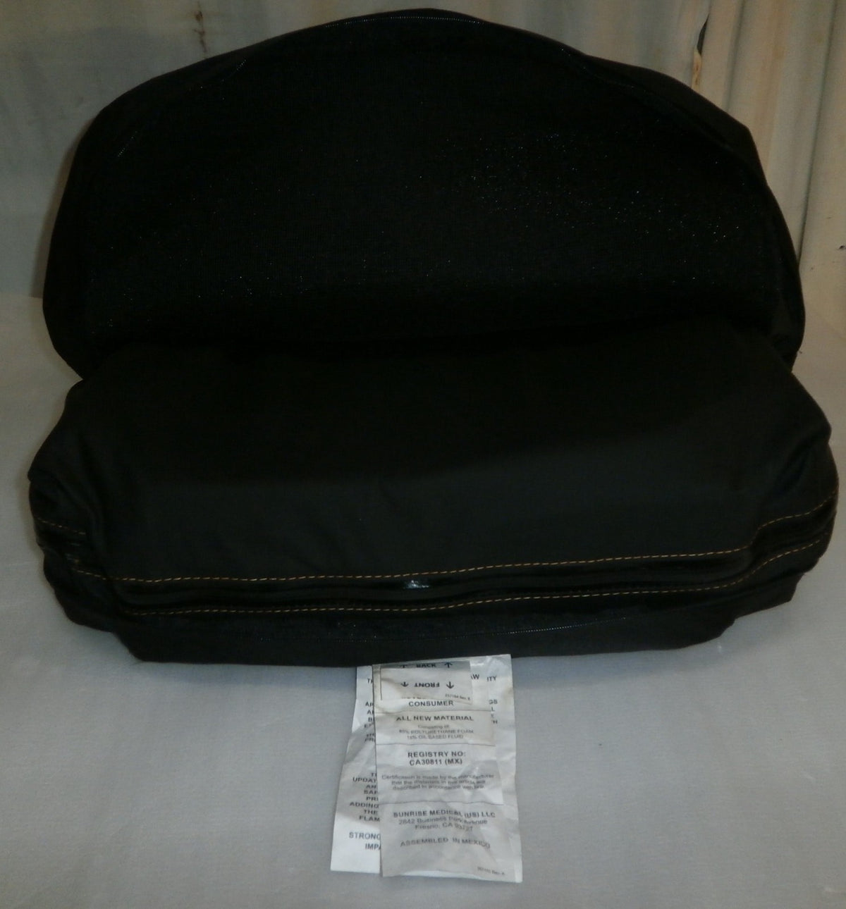 JAY UNION WHEELCHAIR CUSHION WITH COVER 17 x 19 " VERY GOOD CONDITION
